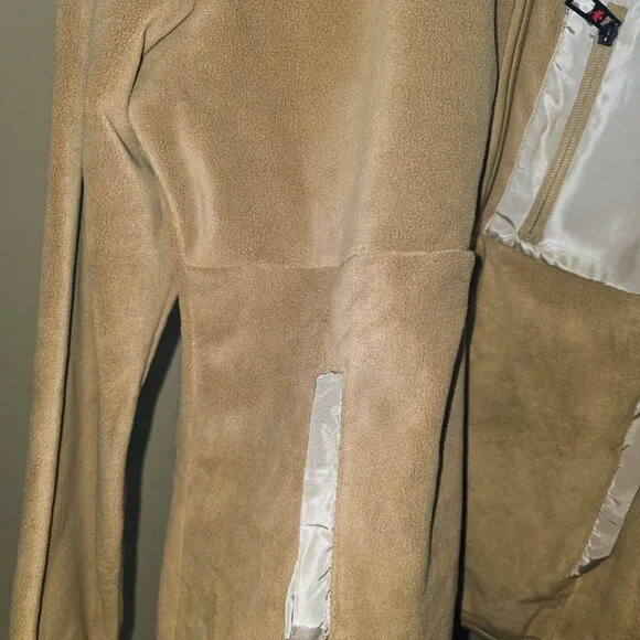 Canada Weather Gear Fleece Pullover L NWT Quarter Zip Beige Heritage Jacket - Picture 5 of 7